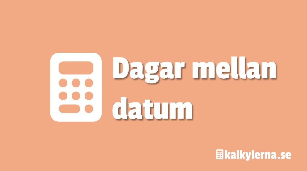 Dagar mellan datum