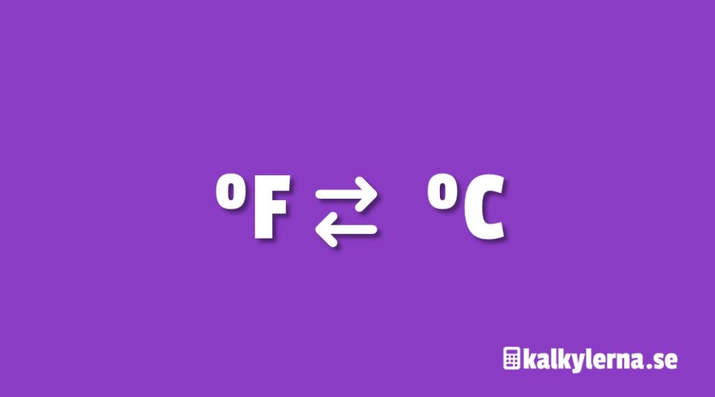 Fahrenheit till Celsius Omvandla Temperatur