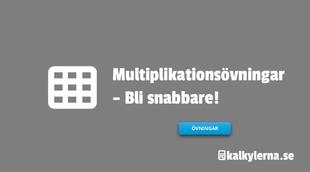 Multiplikationsövningar