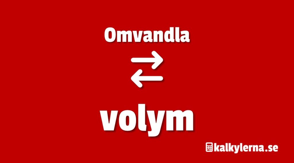 omvandla volym Milliliter till tesked