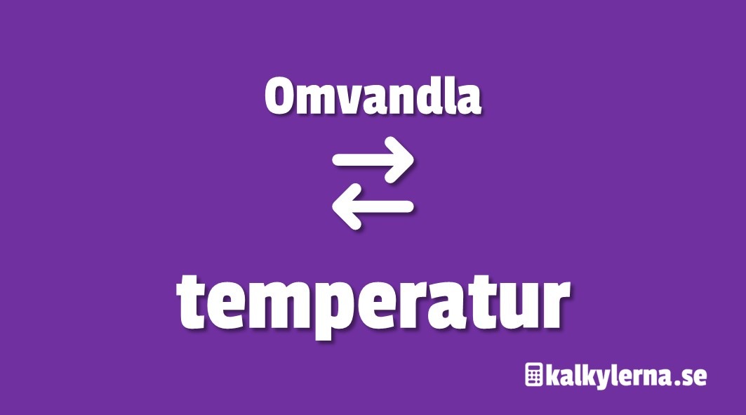 temperatur Omvandla Temperatur